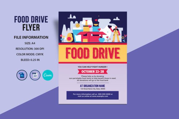 Download Food Drive Flyer Template - Premium Resources