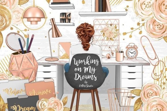 Download Girlboss Planner Business Woman Clip Art - Girlboss Collection